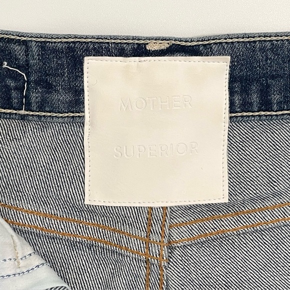 Mother Superior High Waisted Study Hover Distressed Jean Peaches and Screams 24 - Picture 12 of 16